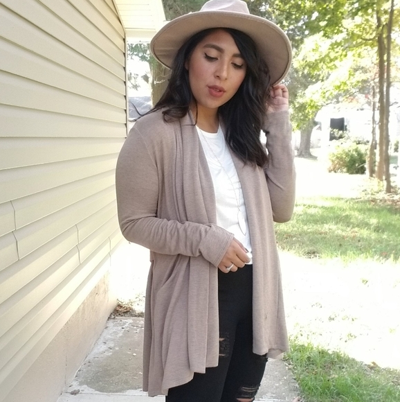 FLASHSALE⚡ULTRAMODERN DRAPE CARDIGAN IN BROWN - Picture 5 of 12